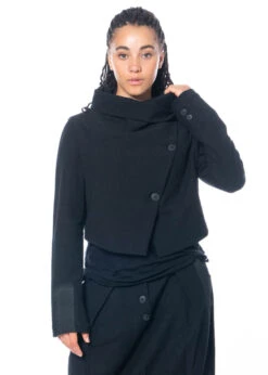 Studiob3, Gecroppte Jacke Balla 30 Studiob3, Gecroppte Jacke Balla -Kleider Geschaft balla black 5 40 42