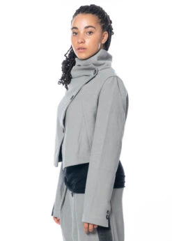 Studiob3, Gecroppte Jacke Balla 41 Studiob3, Gecroppte Jacke Balla -Kleider Geschaft balla grey 36 38 10