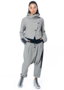 Studiob3, Gecroppte Jacke Balla 37 Studiob3, Gecroppte Jacke Balla -Kleider Geschaft balla grey 36 38 5