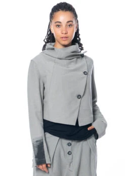 Studiob3, Gecroppte Jacke Balla 39 Studiob3, Gecroppte Jacke Balla -Kleider Geschaft balla grey 36 38 8