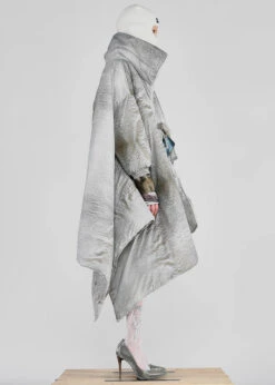 BARBARA BOLOGNA, Weiter Asymmetrischer Wattierter Mantel -Kleider Geschaft bb 13