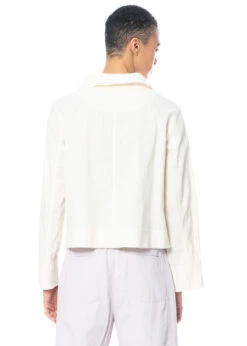 Annette Görtz, Leichte Sommerjacke Beja Mit Kragen Aus Baumwoll-Leinen-Gemisch -Kleider Geschaft beja 11 off white neu 1 2