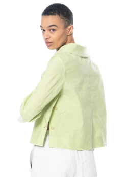 Annette Görtz, Leichte Sommerjacke Beja Mit Kragen Aus Baumwoll-Leinen-Gemisch -Kleider Geschaft beja 30 lime neu 1