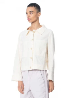 Annette Görtz, Leichte Sommerjacke Beja Mit Kragen Aus Baumwoll-Leinen-Gemisch -Kleider Geschaft beja offwhite 38 3
