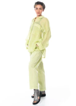 Annette Görtz, Bequeme Und Luftig-leichte Hose Belt Aus Baumwoll-Leinen Gemisch