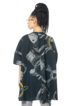 JNBY, Lange Und Lässige Bluse Mit Print -Kleider Geschaft blouse 5m5250400 2