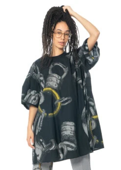 JNBY, Lange Und Lässige Bluse Mit Print -Kleider Geschaft blouse 5m5250400 3