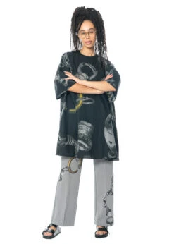 JNBY, Lange Und Lässige Bluse Mit Print