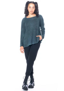 FISSORE, Handgestrickter Kaschmirpullover In Leichter A-Form Bruco 12 Col. 104 -Kleider Geschaft bruco 12 3 1