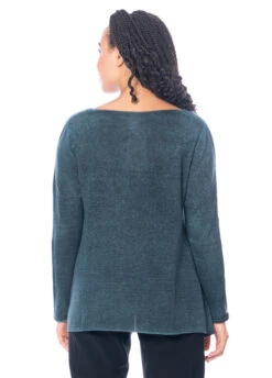 FISSORE, Handgestrickter Kaschmirpullover In Leichter A-Form Bruco 12 Col. 104 -Kleider Geschaft bruco 12 5 1