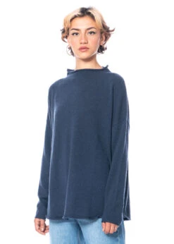 HENRY CHRIST, Kaschmirpullover Mit Kleinem Kragen -Kleider Geschaft c92rl hamburg s 3