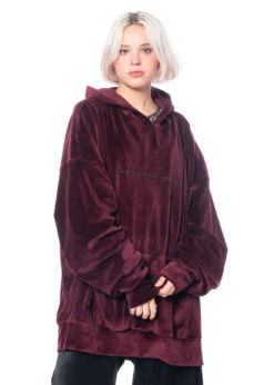 BARBARA BOLOGNA, Langer Kapuzenpulli Mit Weiten Ärmeln -Kleider Geschaft cin 001 os 8