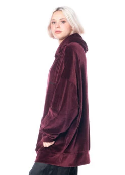 BARBARA BOLOGNA, Langer Kapuzenpulli Mit Weiten Ärmeln -Kleider Geschaft cin 001 os 9