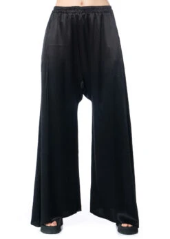 BARBARA BOLOGNA, Elegante Palazzo-Hose -Kleider Geschaft confr 41 black m 3