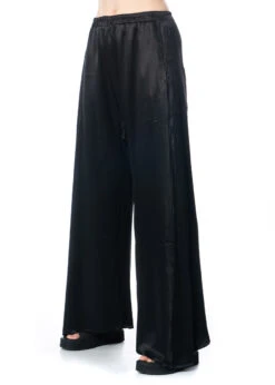 BARBARA BOLOGNA, Elegante Palazzo-Hose -Kleider Geschaft confr 41 black m 4