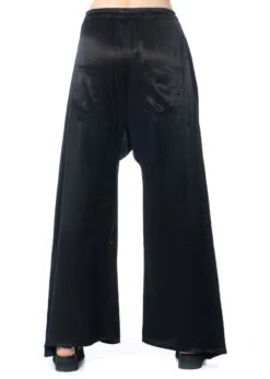 BARBARA BOLOGNA, Elegante Palazzo-Hose -Kleider Geschaft confr 41 black m 5