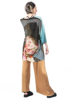 BARBARA BOLOGNA, Elegante Palazzo-Hose -Kleider Geschaft confr 41 gold m