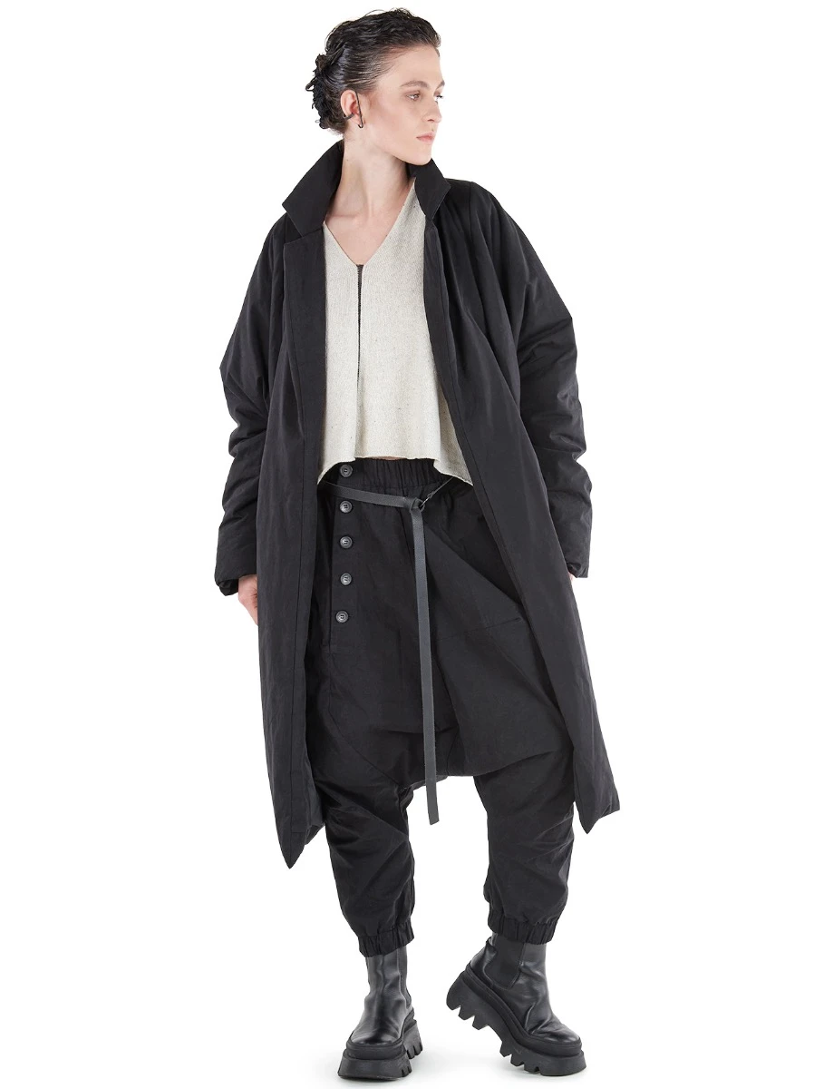 Studiob3, Oversize Wasserabweisender Mantel Corsaro 5 Studiob3, Oversize Wasserabweisender Mantel Corsaro – Bild 3