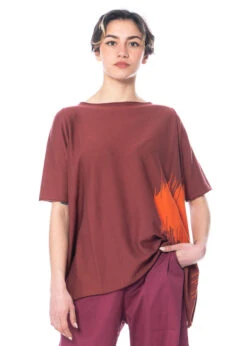 Knit Knit, Hemd Aus Sommerstrickwaren -Kleider Geschaft cot6 s bruciato ambra 4