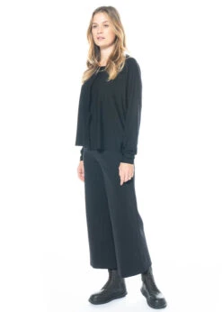 MINX, Hose Dolce Mit Weitem Bein Und Elastischer Bundlösung