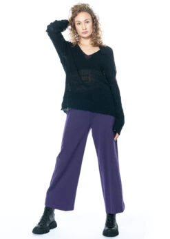 MINX, Hose Dolce Mit Weitem Bein Und Elastischer Bundlösung -Kleider Geschaft dolce 4 1