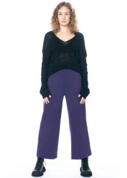 MINX, Hose Dolce Mit Weitem Bein Und Elastischer Bundlösung -Kleider Geschaft dolce ganz 2