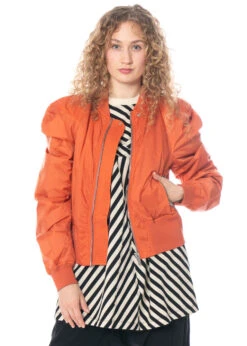 DRKSHDW By Rick Owens, Orange Bomberjacke -Kleider Geschaft ds01b7715 close up 5