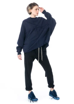 DRKSHDW By Rick Owens, Bequeme Baumwollhose Mit Kordelzug -Kleider Geschaft ds01c6329 black m 2