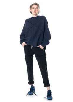 DRKSHDW By Rick Owens, Bequeme Baumwollhose Mit Kordelzug -Kleider Geschaft ds01c6329 black m 3