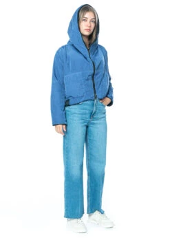 KIMONORAIN, Wendbare Und Wasserabweisende Jacke In Indigo -Kleider Geschaft e23 053 s475 indigo 6