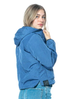 KIMONORAIN, Wendbare Und Wasserabweisende Jacke In Indigo -Kleider Geschaft e23 053 s475 indigo 8