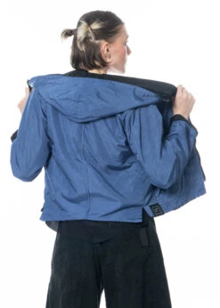 KIMONORAIN, Wendbare Und Wasserabweisende Jacke In Indigo -Kleider Geschaft e23 053 s475 indigo m 5