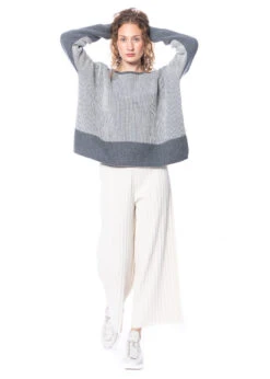 Annette Görtz, Rundhalspullover Edga Mit Recyceltem Kaschmir -Kleider Geschaft edga zebra m 2