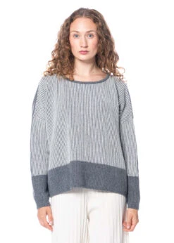 Annette Görtz, Rundhalspullover Edga Mit Recyceltem Kaschmir -Kleider Geschaft edga zebra m 5