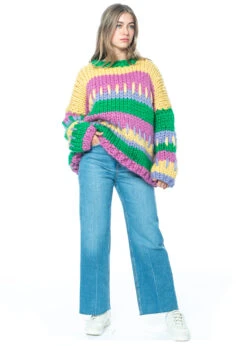 HOPE MACAULAY, Handgestrickter Merinopullover Elida