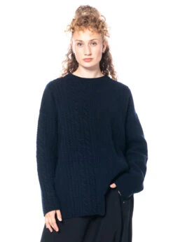 HIGH, Pullover Mit Einer Längeren Seite FRIENDSHIP -Kleider Geschaft friendship dunkelblau