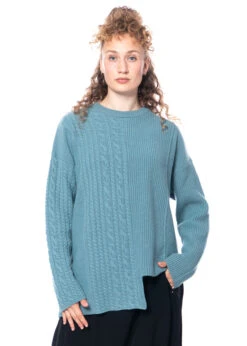 HIGH, Pullover Mit Einer Längeren Seite FRIENDSHIP -Kleider Geschaft friendship hellblau
