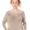 F Cashmere, Seidenpullover Grello 2 Beige -Kleider Geschaft grillo 2 5