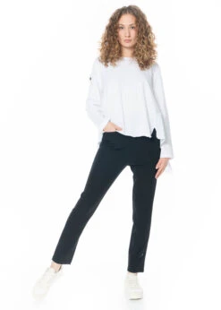 PLUSLAVIE PLÜ, Shirt Mit Zipfeligem Saum A BIG SHIRT In Weiß