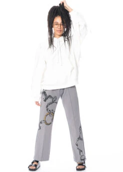 JNBY, Hose Mit Print Und Elastischem Bund -Kleider Geschaft hose grau