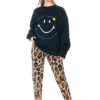 JOSHUAS, Leoparden-Smiley-Hose Aus Kaschmir-Wolle-Mix 1 JOSHUAS, Leoparden-Smiley-Hose Aus Kaschmir-Wolle-Mix -Kleider Geschaft hose leopard 20003 0 44 m. pulli 10453 0 56 2
