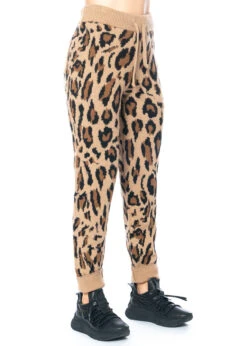 JOSHUAS, Leoparden-Smiley-Hose Aus Kaschmir-Wolle-Mix -Kleider Geschaft hose leopard 20003 0 44 m. pulli 10453 0 56 5