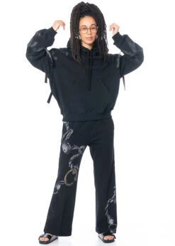 JNBY, Hose Mit Print Und Elastischem Bund -Kleider Geschaft hose schwarz