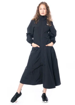 Adidas Y-3, Lange Jacke Mit Charakteristischen Drei Streifen IL2066