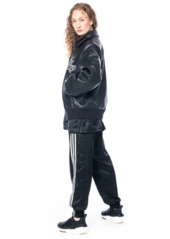 Adidas Y-3, Lederjacke Mit Y-3 Logo IQ2144 -Kleider Geschaft iq2144 in xs 10