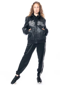 Adidas Y-3, Lederjacke Mit Y-3 Logo IQ2144 -Kleider Geschaft iq2144 in xs 15