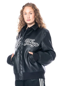 Adidas Y-3, Lederjacke Mit Y-3 Logo IQ2144 -Kleider Geschaft iq2144 in xs 17