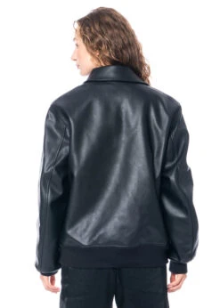 Adidas Y-3, Lederjacke Mit Y-3 Logo IQ2144