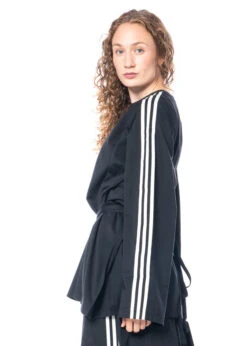 Adidas Y-3, Langarmshirt Mit Binde-Detail IQ2190 -Kleider Geschaft iq2190 10