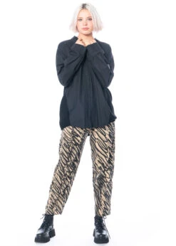 Annette Görtz, Oversize Bluse Irvin Mit Strickelementen -Kleider Geschaft irvin black 2